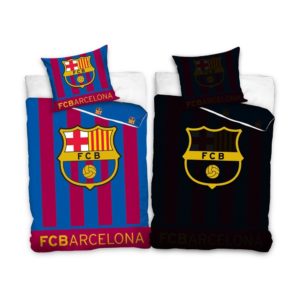Bavlnené svietiace obliečky FC Barcelona Stripes