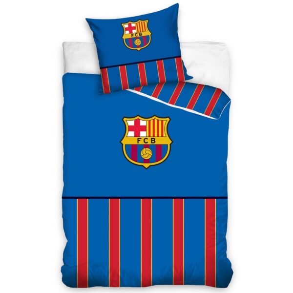 Bavlnené obliečky FC Barcelona Half of Stripes