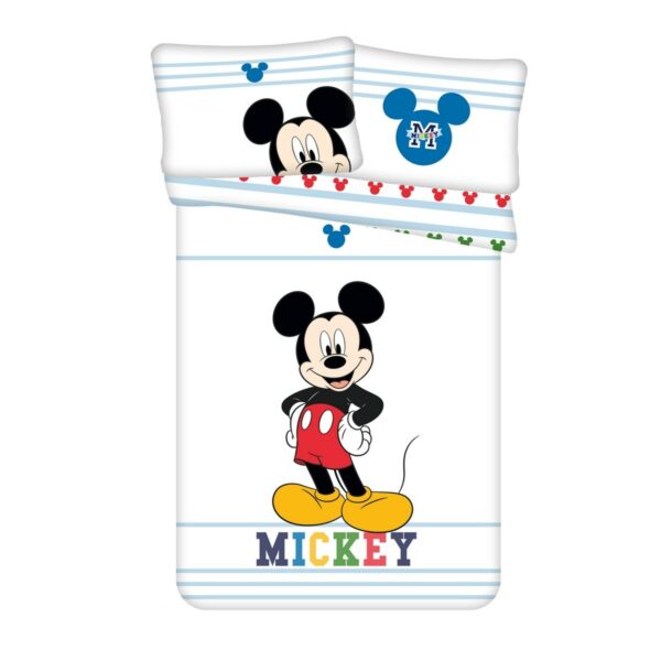 Detské bavlnené obliečky do postieľky Mickey Colors baby