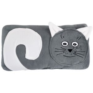 Bellatex Tvarovaný vankúšik Mačička sivá
