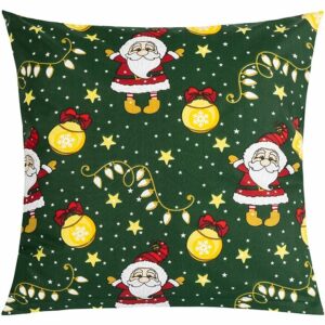 Bellatex Vianočný vankúš s obliečkou Santa
